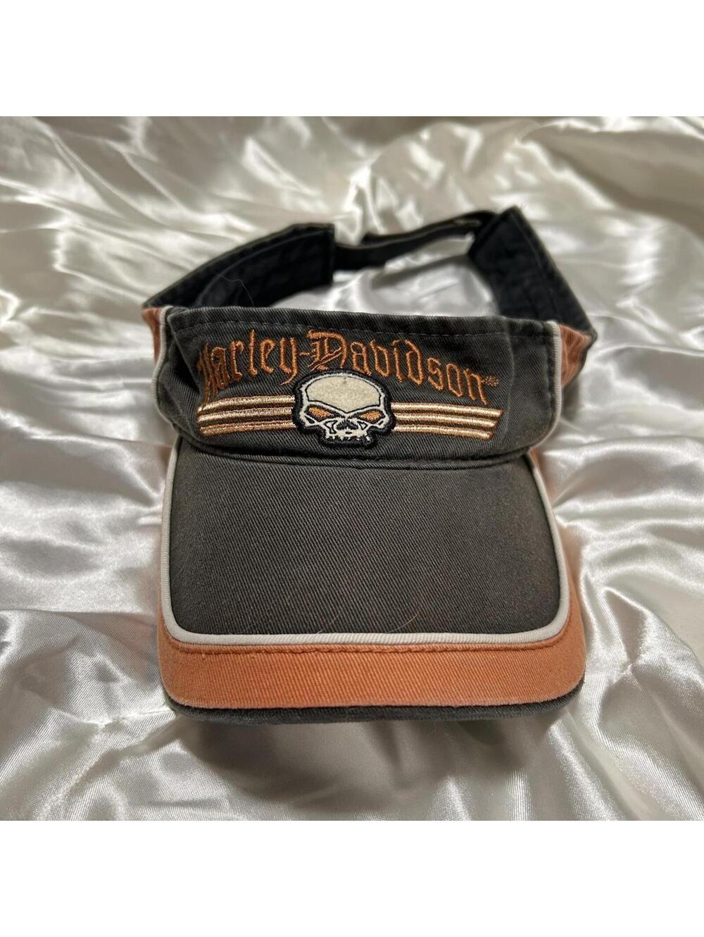 Harley Davidson Unisex Vintage 90s Visor Cap/Hat Adjustable Size
